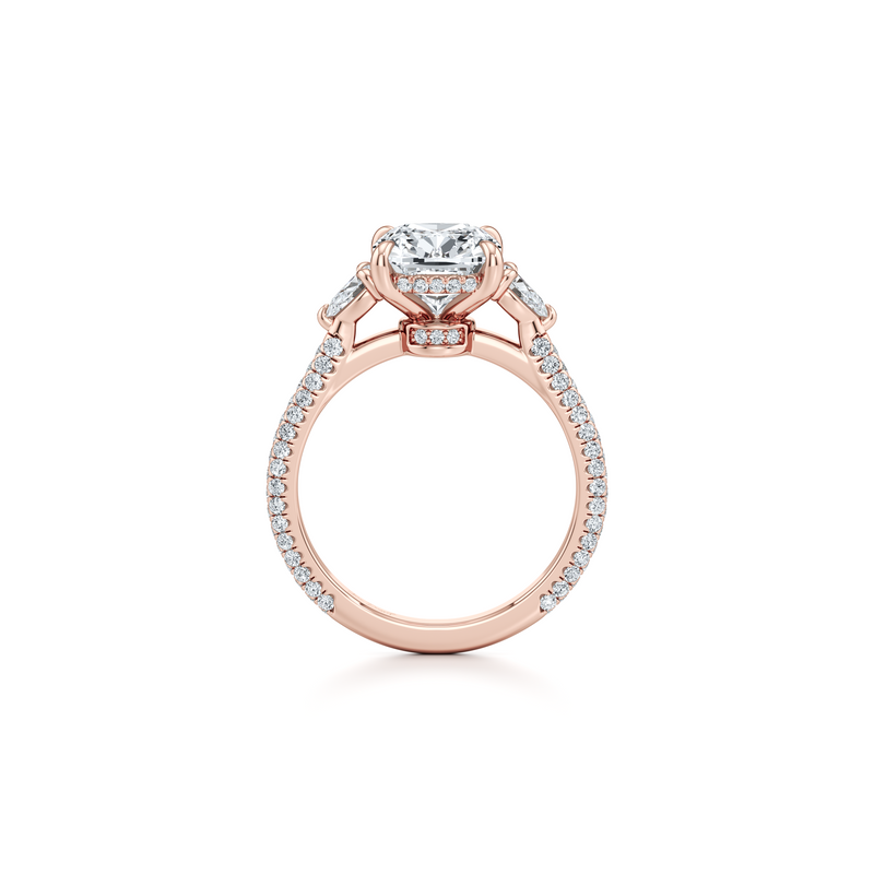 Chelsea Pear Three Stone Lab Diamond Engagement Ring image 94