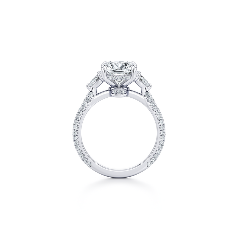Chelsea Pear Three Stone Lab Diamond Engagement Ring image 84