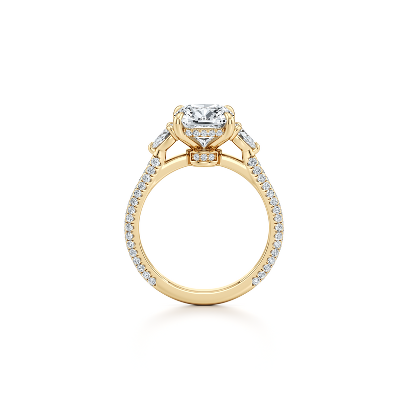 Chelsea Pear Three Stone Lab Diamond Engagement Ring image 89