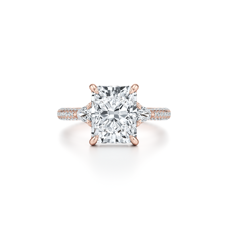Chelsea Pear Three Stone Lab Diamond Engagement Ring image 51