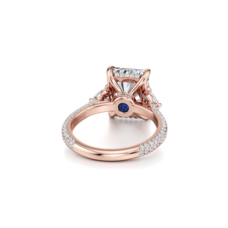 Chelsea Pear Three Stone Lab Diamond Engagement Ring image 53