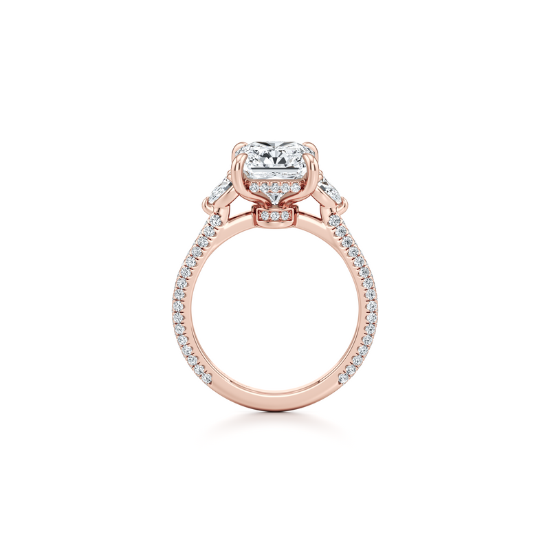 Chelsea Pear Three Stone Lab Diamond Engagement Ring image 54
