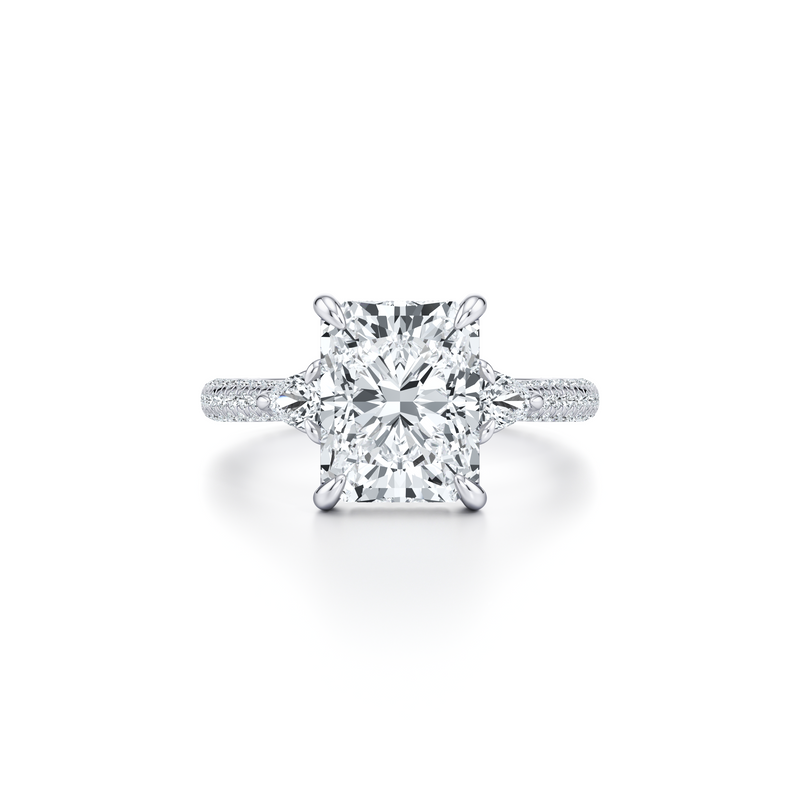 Chelsea Pear Three Stone Lab Diamond Engagement Ring image 41