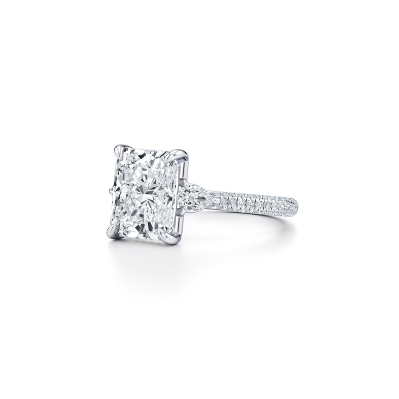 Chelsea Pear Three Stone Lab Diamond Engagement Ring image 42