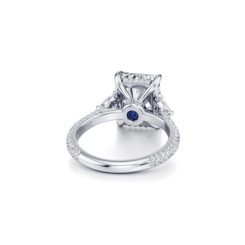 Chelsea Pear Three Stone Lab Diamond Engagement Ring image 43