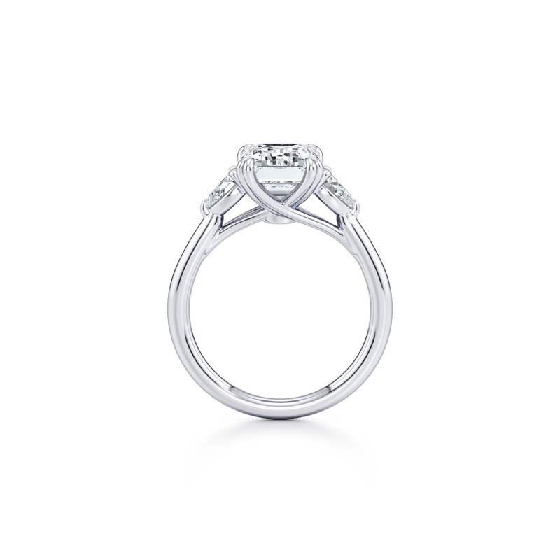 Elle Pear Three Stone Lab Diamond Engagement Ring image 64
