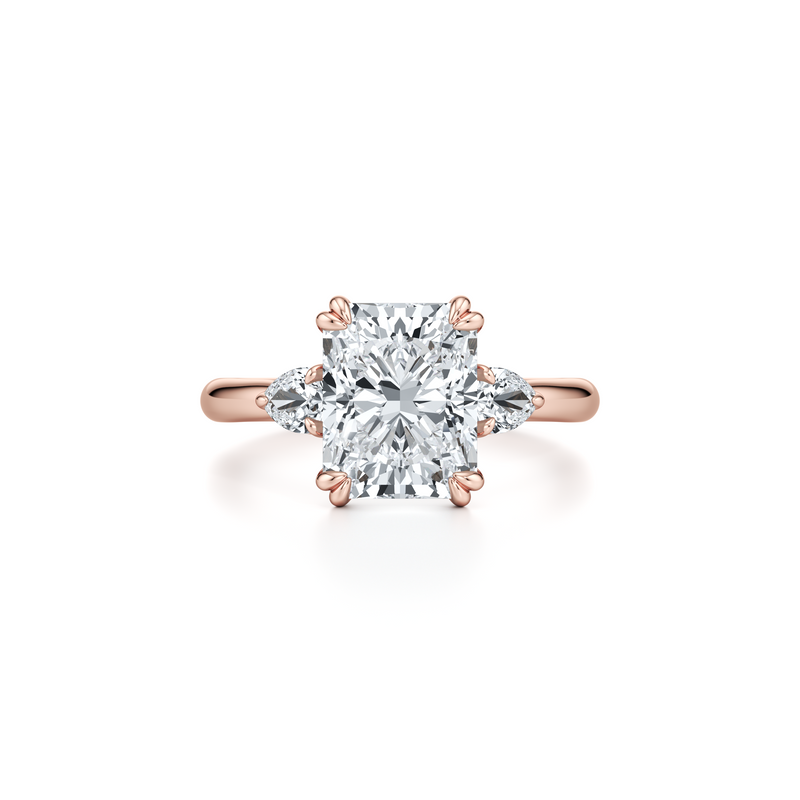 Elle Pear Three Stone Lab Diamond Engagement Ring image 91