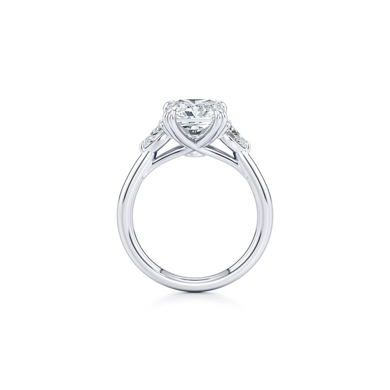 Elle Pear Three Stone Lab Diamond Engagement Ring image 84