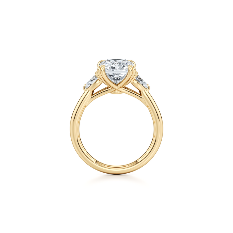 Elle Pear Three Stone Lab Diamond Engagement Ring image 89