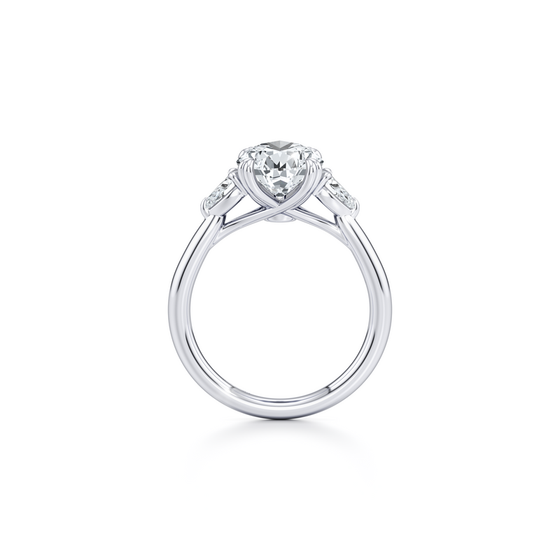 Elle Pear Three Stone Lab Diamond Engagement Ring image 104