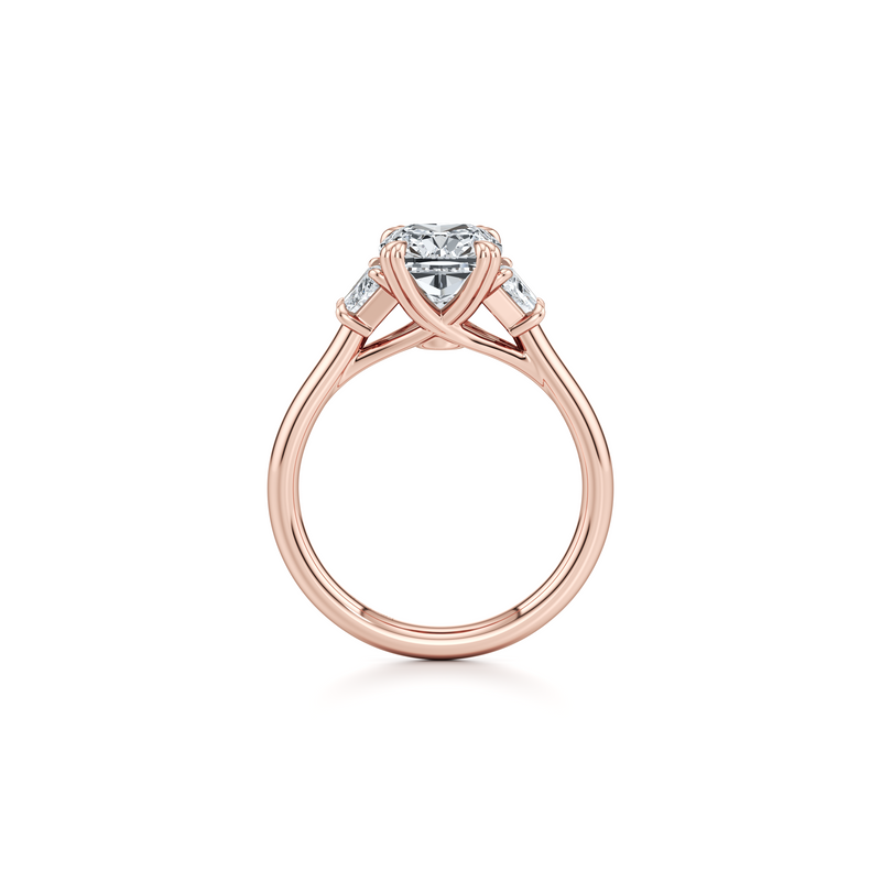 Elle Trapezoid Three Stone Lab Diamond Engagement Ring image 54
