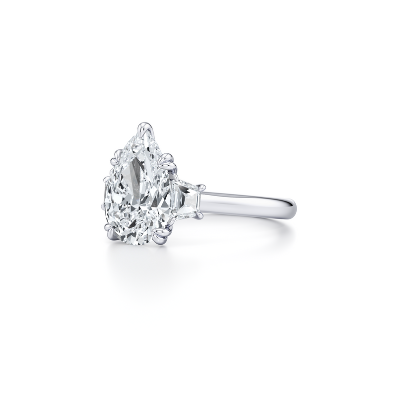 Elle Trapezoid Three Stone Lab Diamond Engagement Ring image 102