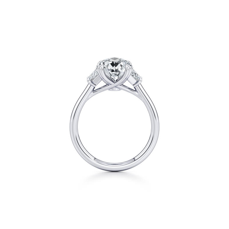 Elle Trapezoid Three Stone Lab Diamond Engagement Ring image 104