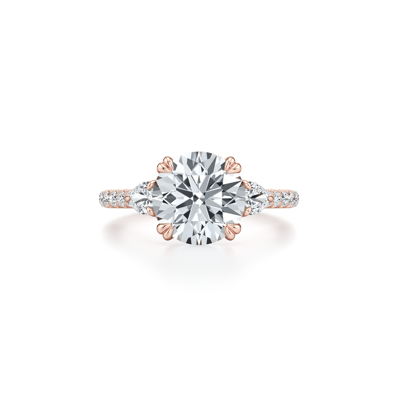 Elle Pear Three Stone Lab Diamond Engagement Ring image 11