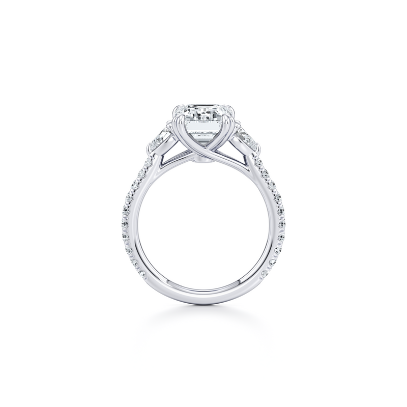 Elle Pear Three Stone Lab Diamond Engagement Ring image 64