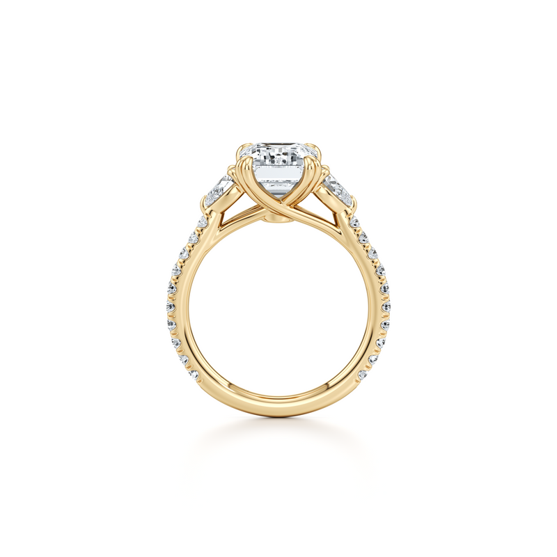 Elle Pear Three Stone Lab Diamond Engagement Ring image 69
