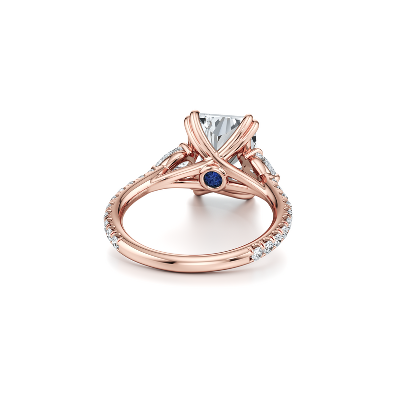 Elle Pear Three Stone Lab Diamond Engagement Ring image 93
