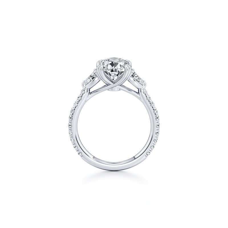Elle Pear Three Stone Lab Diamond Engagement Ring image 104