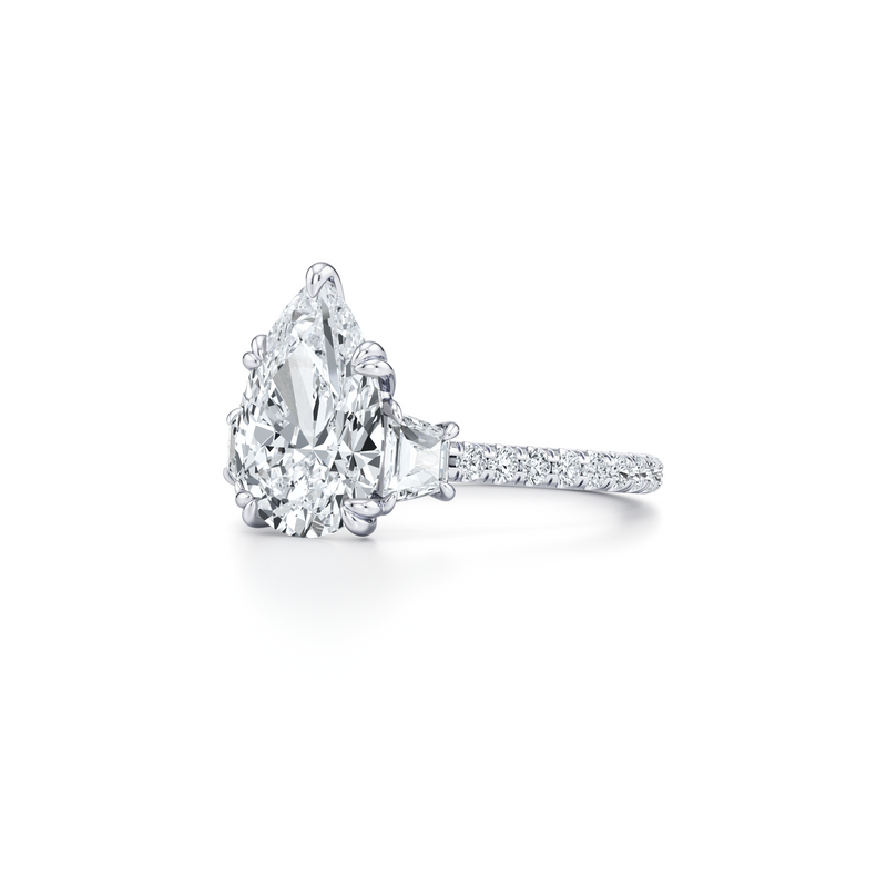 Elle Trapezoid Three Stone Lab Diamond Engagement Ring image 102