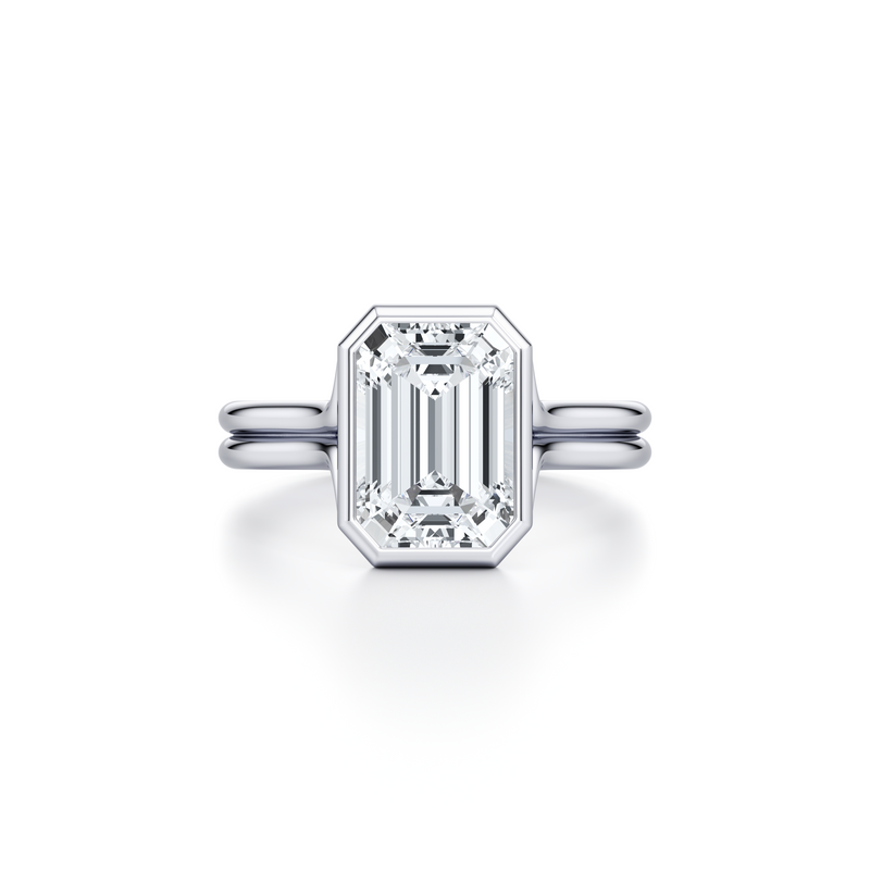 Elle Bezel Solitaire Lab Diamond Engagement Ring image 61