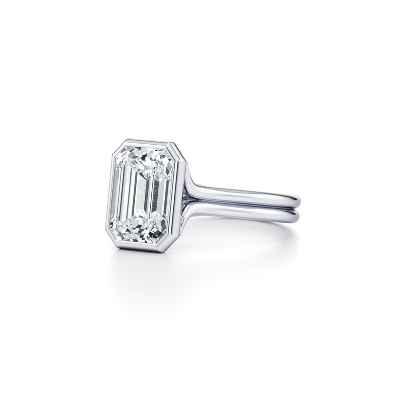 Elle Bezel Solitaire Lab Diamond Engagement Ring image 62