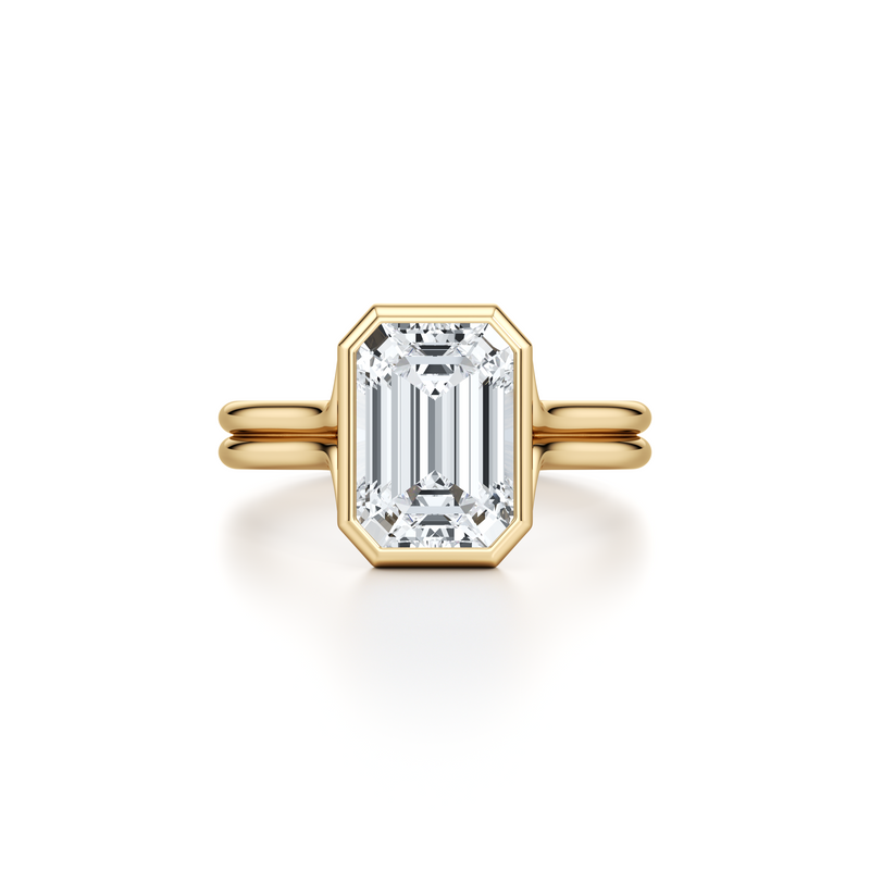 Elle Bezel Solitaire Lab Diamond Engagement Ring image 66
