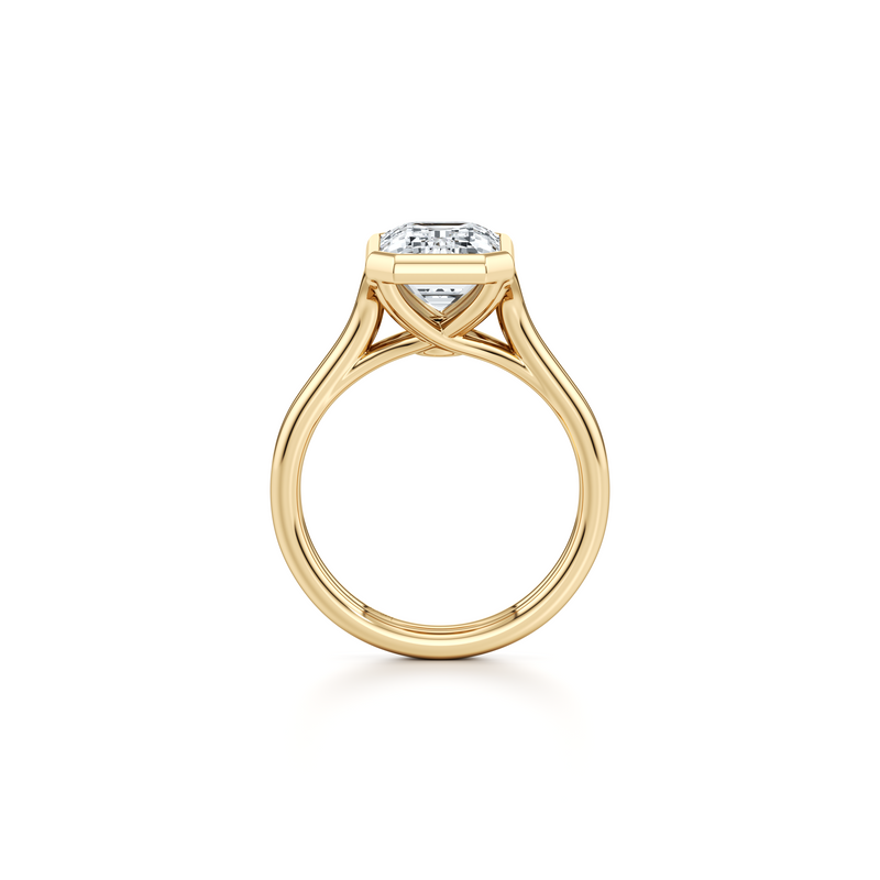 Elle Bezel Solitaire Lab Diamond Engagement Ring image 68