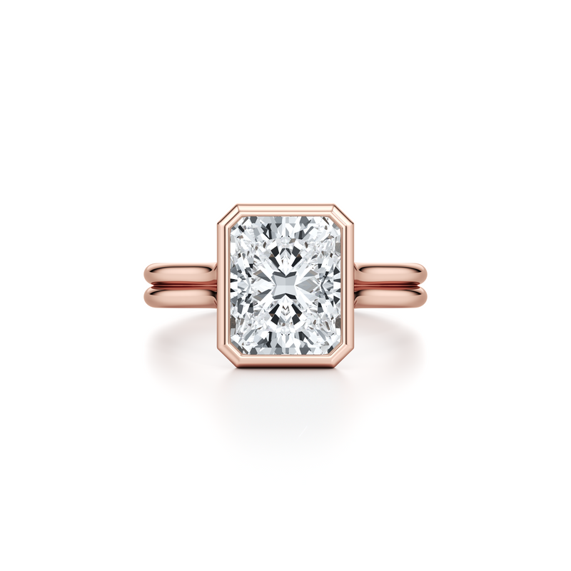 Elle Bezel Solitaire Lab Diamond Engagement Ring image 91