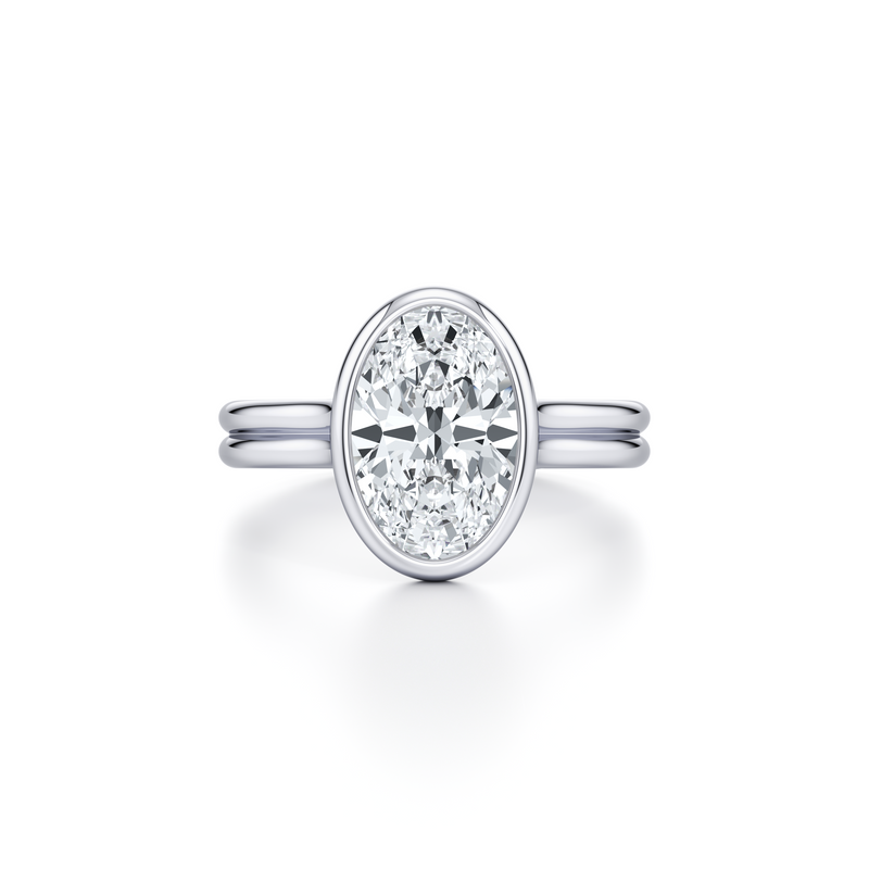 Elle Bezel Solitaire Lab Diamond Engagement Ring image 21