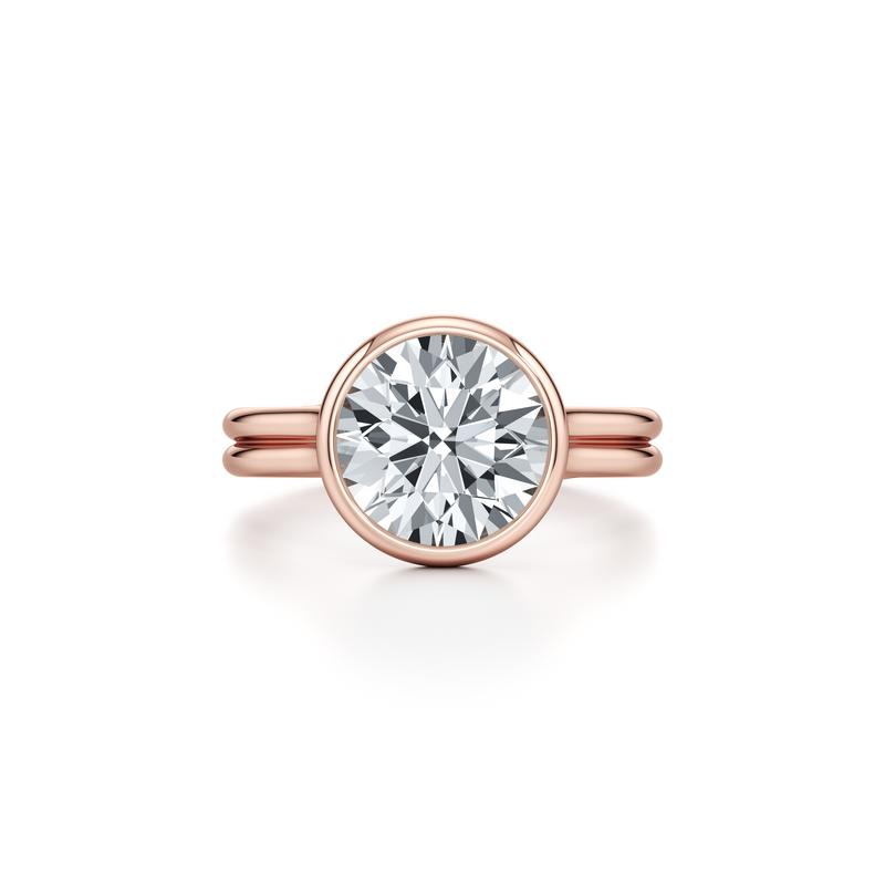 Elle Bezel Solitaire Lab Diamond Engagement Ring image 11