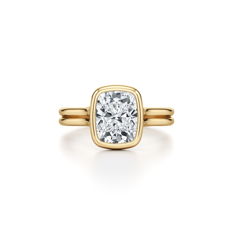 Elle Bezel Solitaire Lab Diamond Engagement Ring image 46
