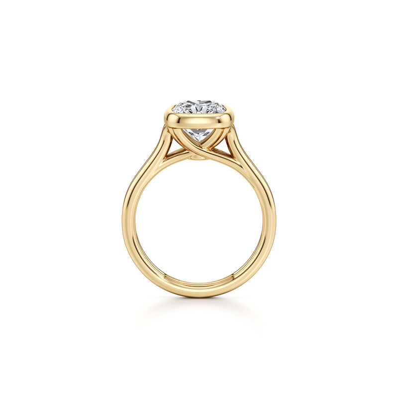 Elle Bezel Solitaire Lab Diamond Engagement Ring image 48