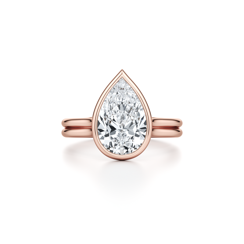 Elle Bezel Solitaire Lab Diamond Engagement Ring image 111