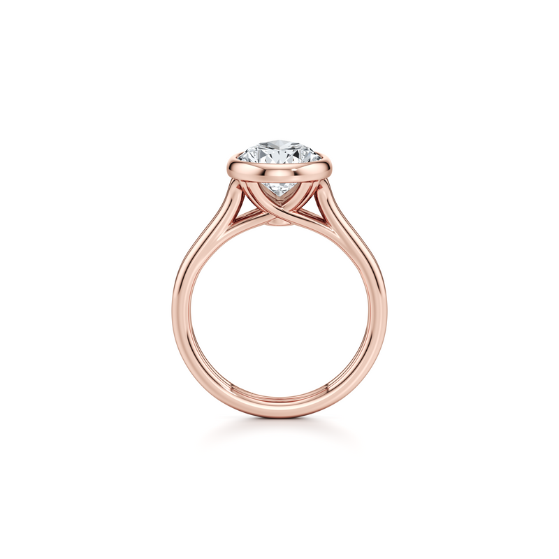 Elle Bezel Solitaire Lab Diamond Engagement Ring image 113