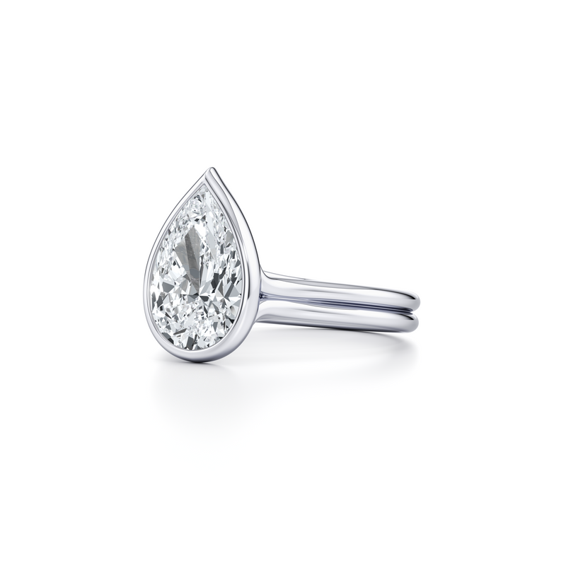Elle Bezel Solitaire Lab Diamond Engagement Ring image 102