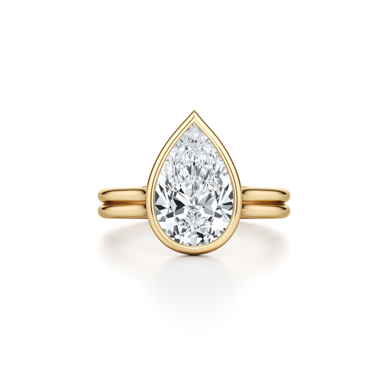 Elle Bezel Solitaire Lab Diamond Engagement Ring image 106