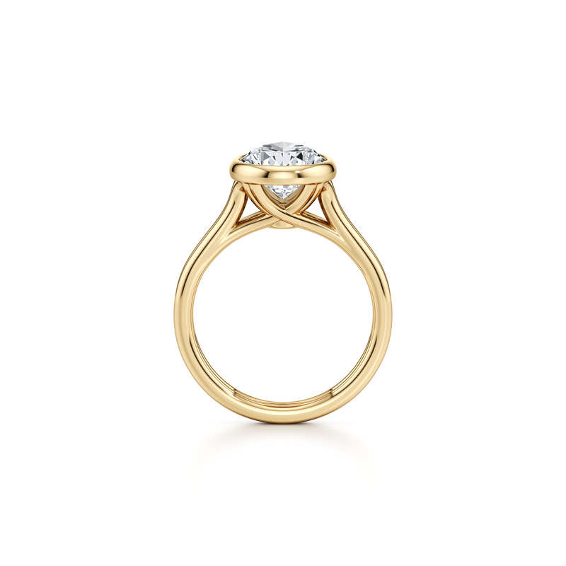 Elle Bezel Solitaire Lab Diamond Engagement Ring image 108