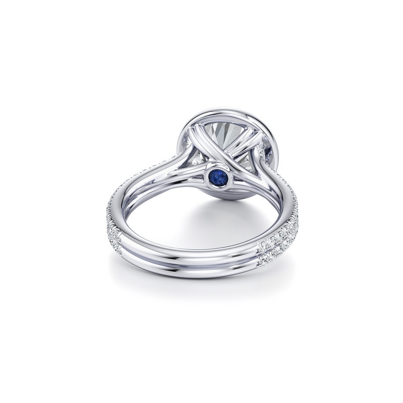 Elle Bezel Solitaire Lab Diamond Engagement Ring image 4