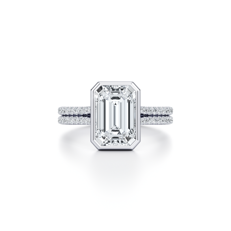 Elle Bezel Solitaire Lab Diamond Engagement Ring image 61