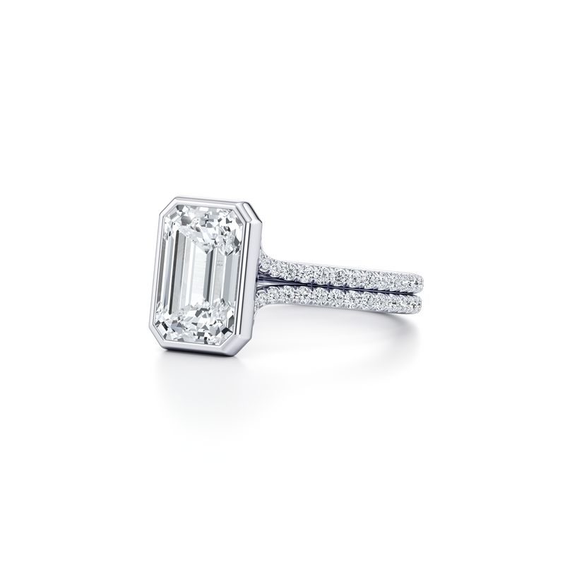 Elle Bezel Solitaire Lab Diamond Engagement Ring image 62