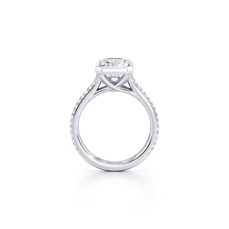 Elle Bezel Solitaire Lab Diamond Engagement Ring image 63