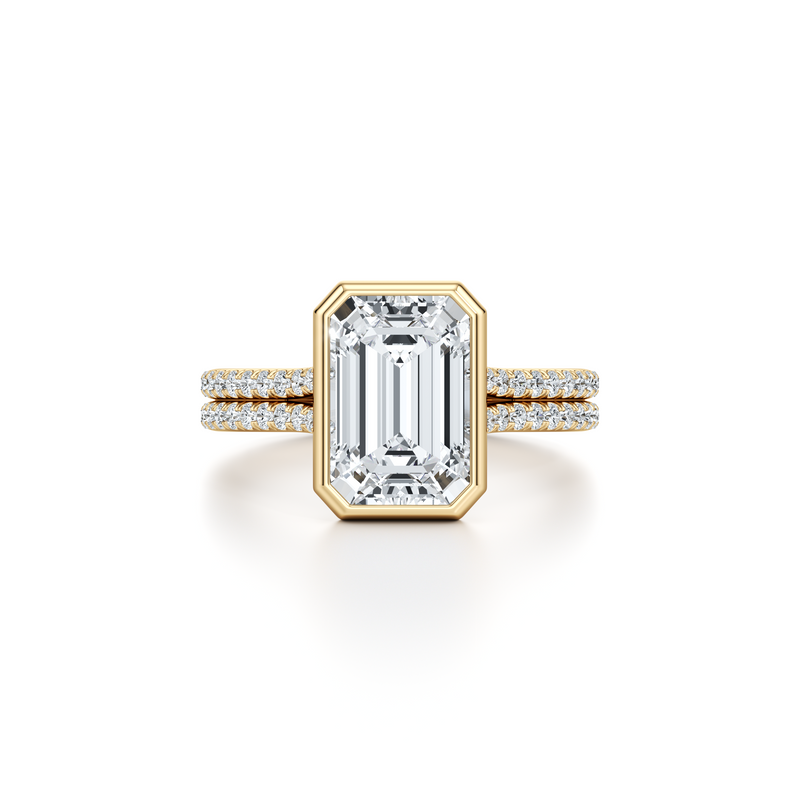 Elle Bezel Solitaire Lab Diamond Engagement Ring image 66