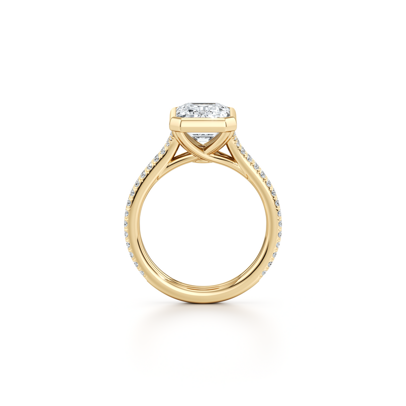 Elle Bezel Solitaire Lab Diamond Engagement Ring image 68