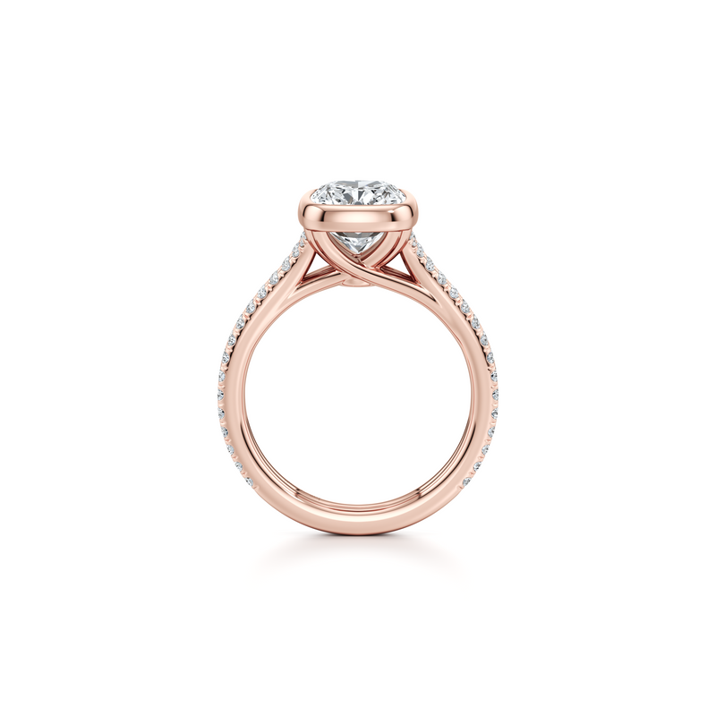 Elle Bezel Solitaire Lab Diamond Engagement Ring image 53