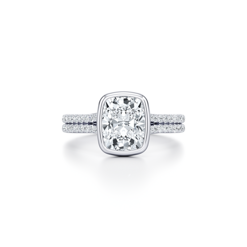 Elle Bezel Solitaire Lab Diamond Engagement Ring image 41
