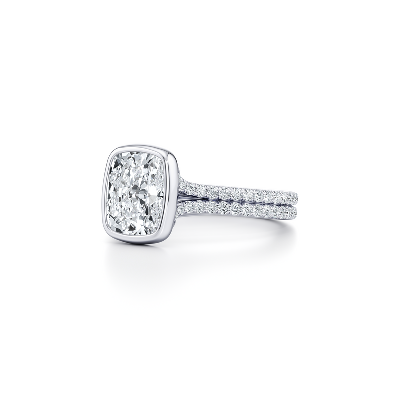 Elle Bezel Solitaire Lab Diamond Engagement Ring image 42