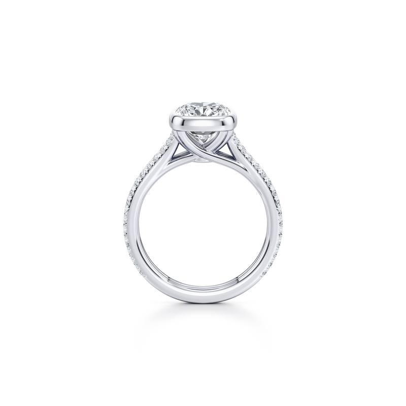 Elle Bezel Solitaire Lab Diamond Engagement Ring image 43