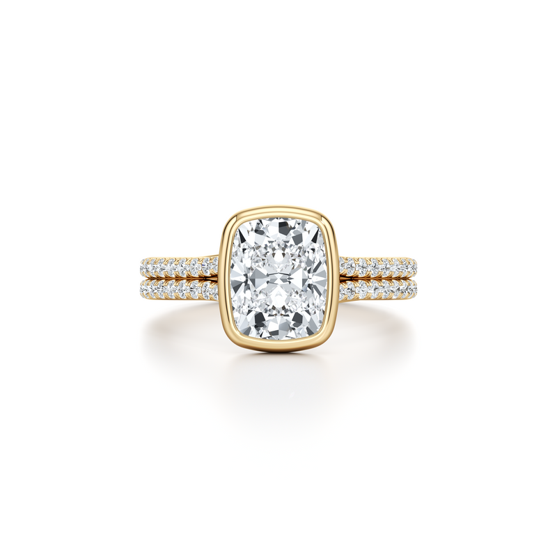 Elle Bezel Solitaire Lab Diamond Engagement Ring image 46