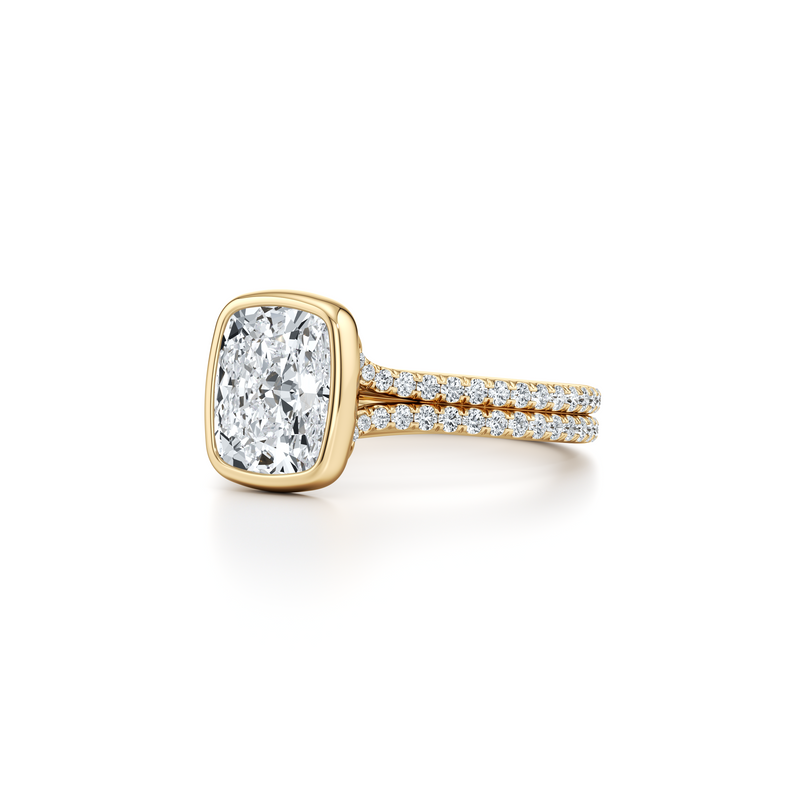 Elle Bezel Solitaire Lab Diamond Engagement Ring image 47