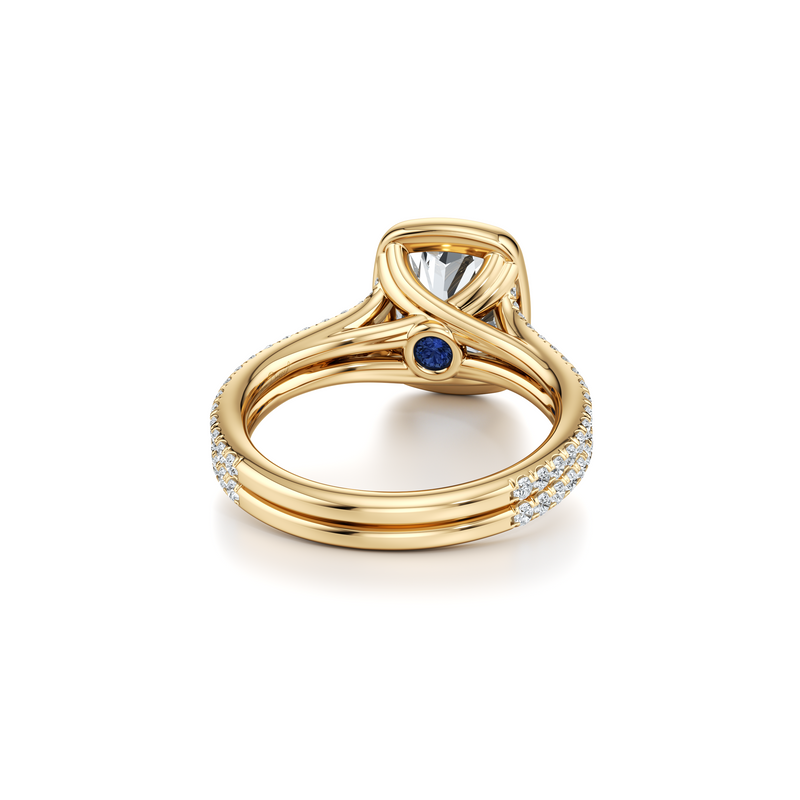 Elle Bezel Solitaire Lab Diamond Engagement Ring image 49